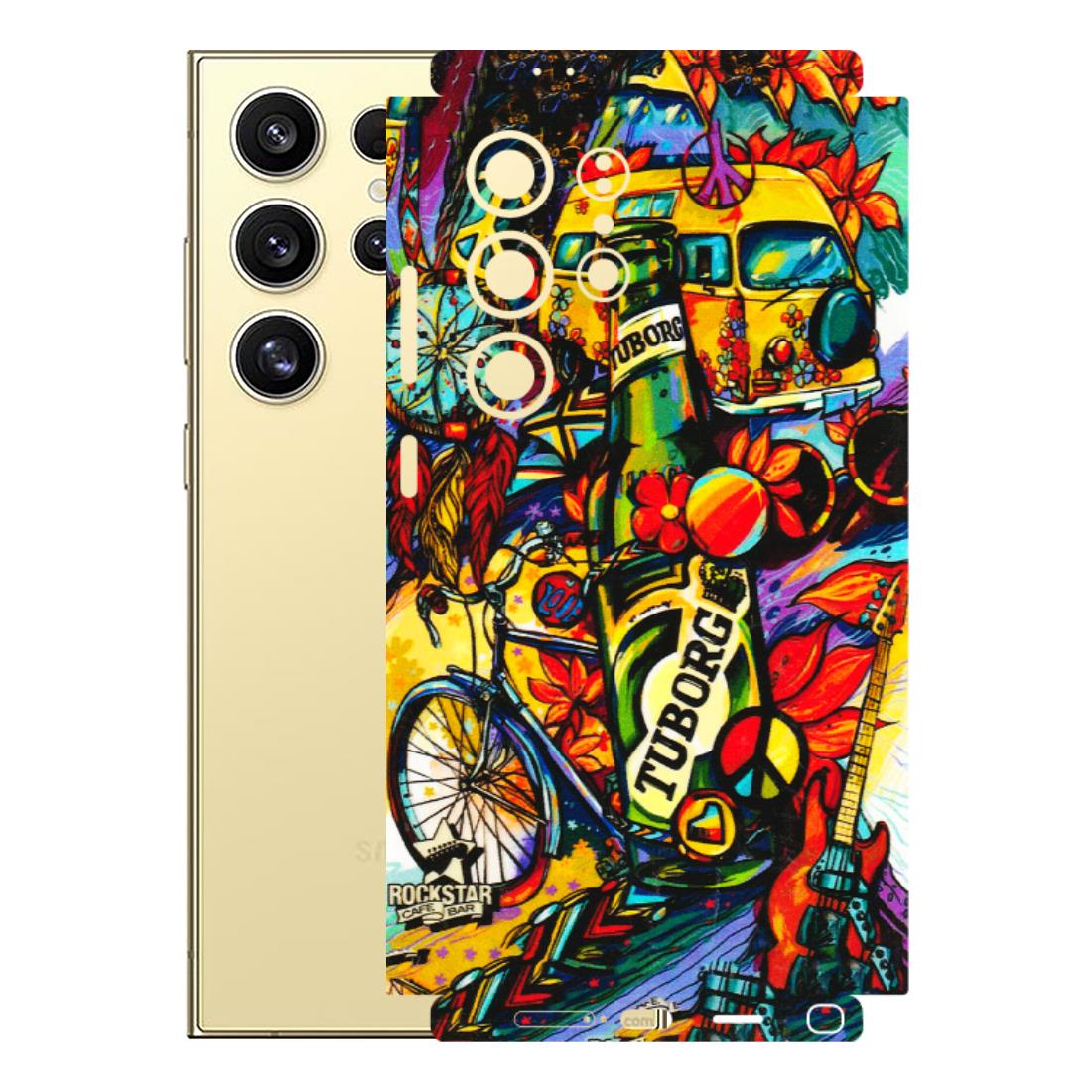 Samsung A/S Series Phone Skins (All Models) - Cool Beer Bottle - 3D Embossed Finish (L-193) Samsung Galaxy S24 Ultra (5G)