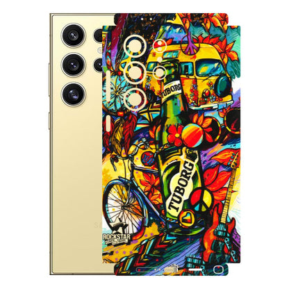 Samsung A/S Series Phone Skins (All Models) - Cool Beer Bottle - 3D Embossed Finish (L-193) Samsung Galaxy S24 Ultra (5G)