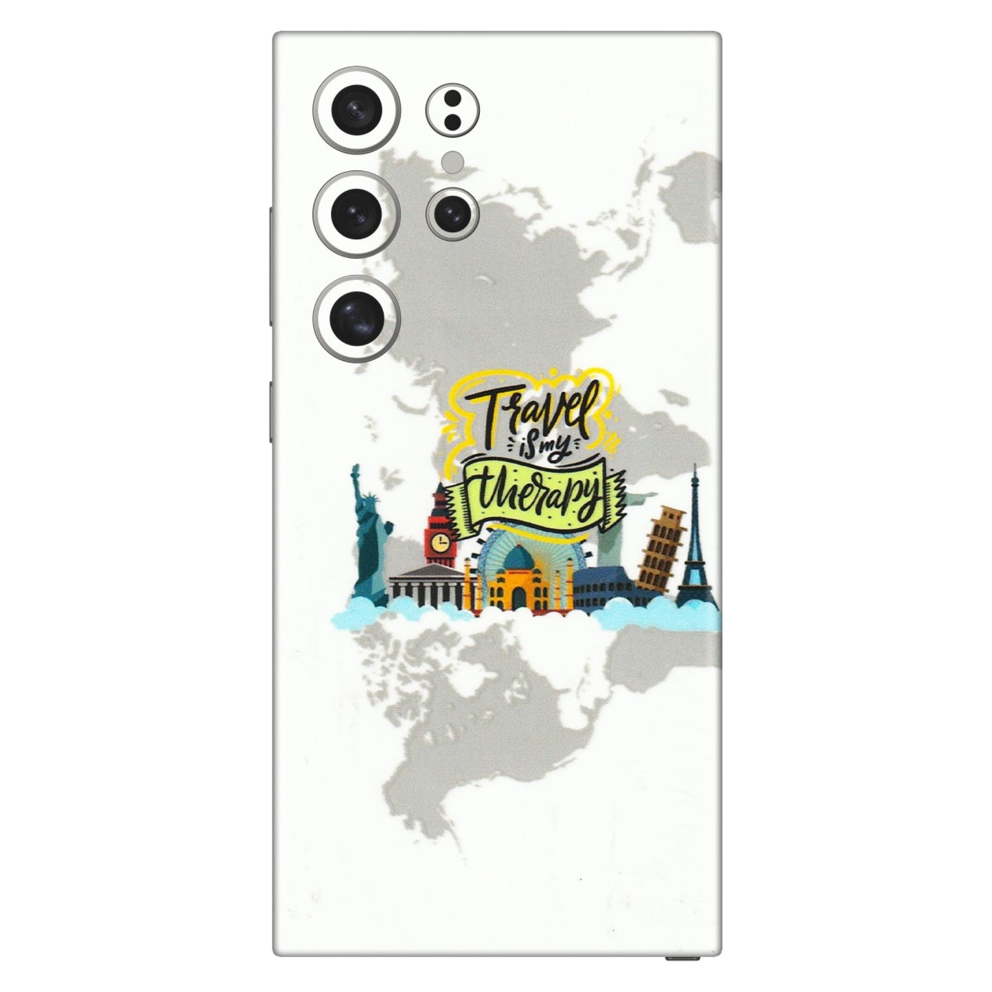 Samsung A/S Series Phone Skins (All Models) - Travel Therapy - 3D Embossed Finish (L-199) Samsung Galaxy S24 Ultra (5G)
