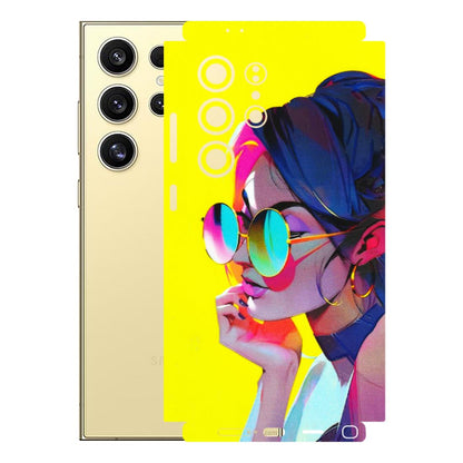 Samsung A/S Series Phone Skins (All Models) - Bold Stylish Girl - 3D Embossed Finish (L-222) Samsung Galaxy S24 Ultra (5G)