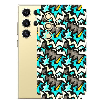 Samsung A/S Series Phone Skins (All Models) - Funky Zig Zag - 3D Embossed Finish (L-223) Samsung Galaxy S24 Ultra (5G)
