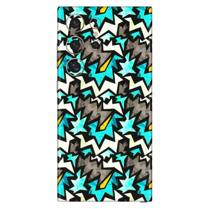 Samsung A/S Series Phone Skins (All Models) - Funky Zig Zag - 3D Embossed Finish (L-223) Samsung Galaxy S24 Ultra (5G)