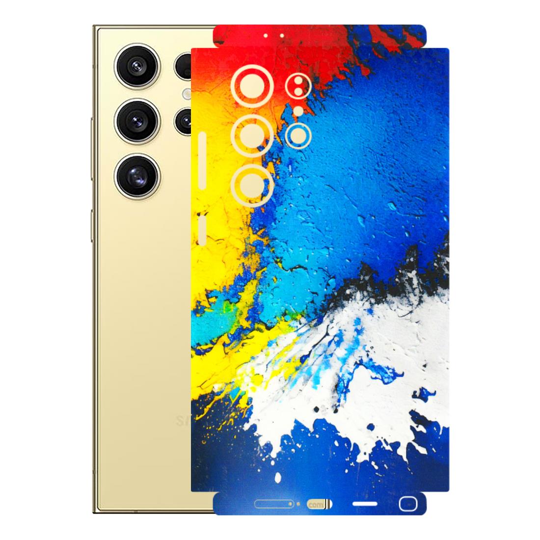 Samsung A/S Series Phone Skins (All Models) - Acrylic Paint Spill - 3D Embossed Finish (L-229) Samsung Galaxy S24 Ultra (5G)