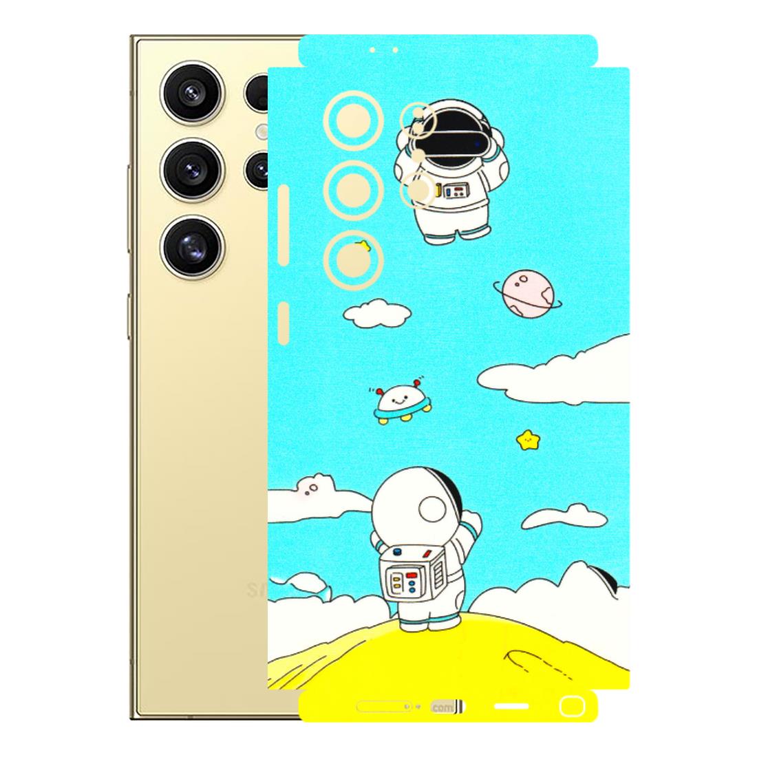 Samsung A/S Series Phone Skins (All Models) - Blue Skies Astro Float - 3D Embossed Finish (L-230) Samsung Galaxy S24 Ultra (5G)