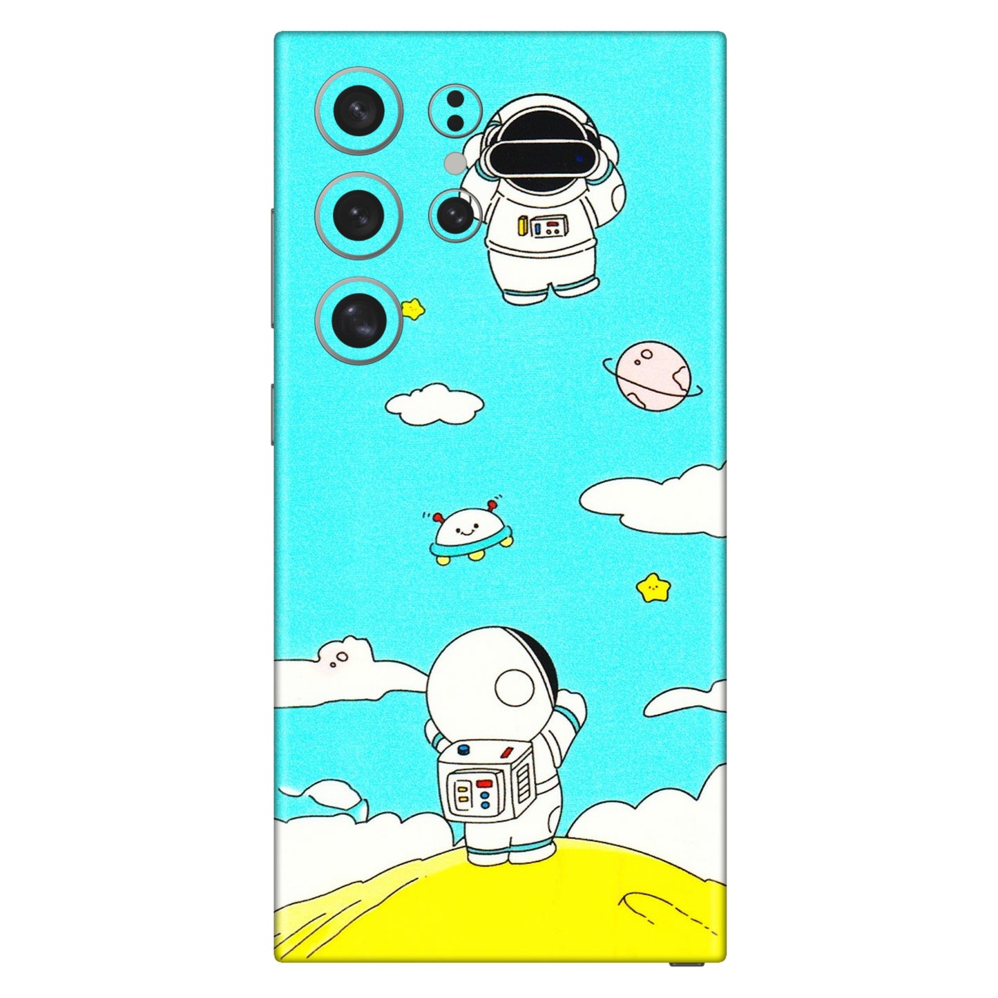 Samsung A/S Series Phone Skins (All Models) - Blue Skies Astro Float - 3D Embossed Finish (L-230) Samsung Galaxy S24 Ultra (5G)