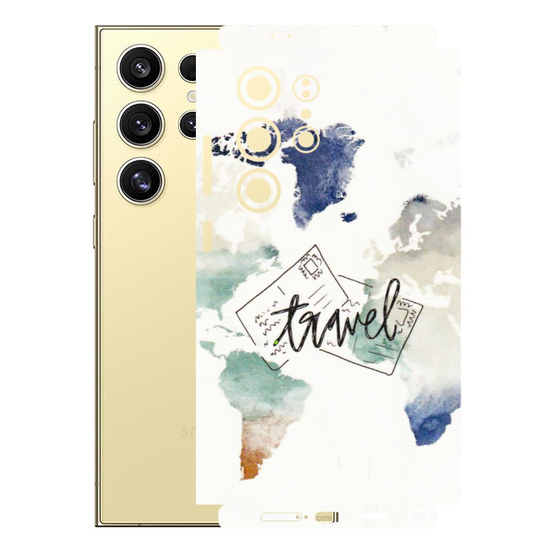 Samsung A/S Series Phone Skins (All Models) - Travel The World - 3D Embossed Finish (L-232) Samsung Galaxy S24 Ultra (5G)