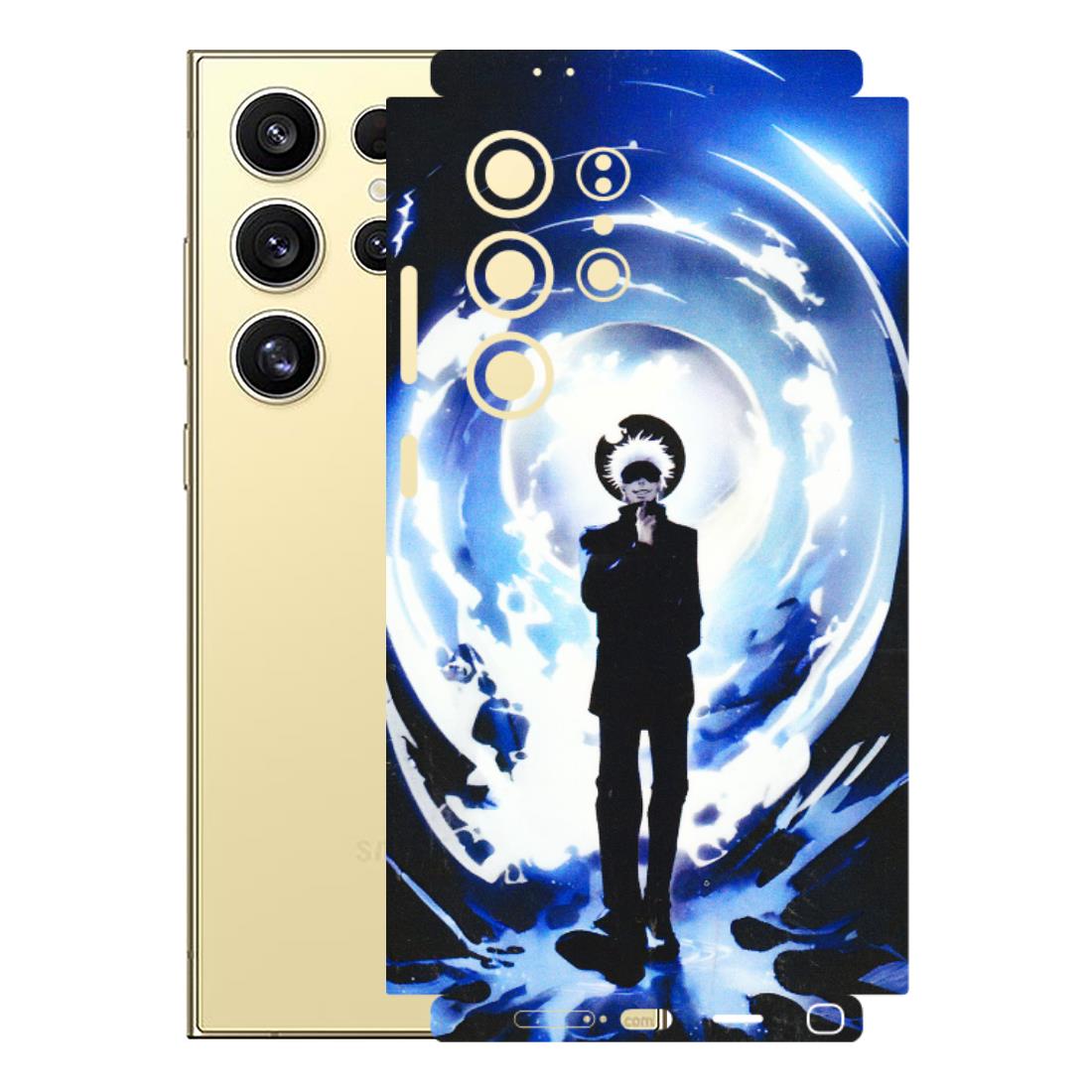 Samsung A/S Series Phone Skins (All Models) - Satoru Gojo Dark Blue - 3D Embossed Finish (L-235) Samsung Galaxy S24 Ultra (5G)