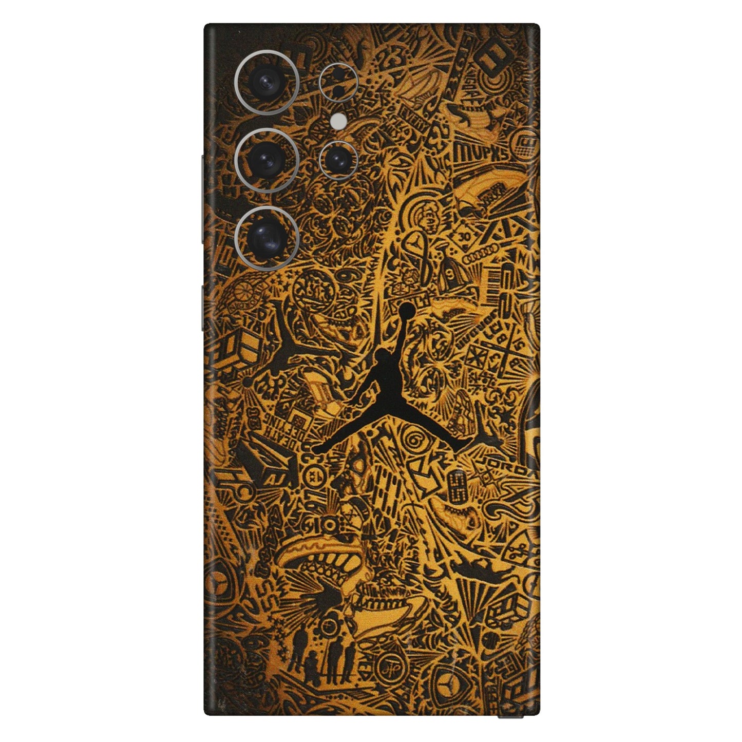 Samsung A/S Series Phone Skins (All Models) - Premium Gold Basketball Player - 3D Embossed Finish (L-236) Samsung Galaxy S24 Ultra (5G)