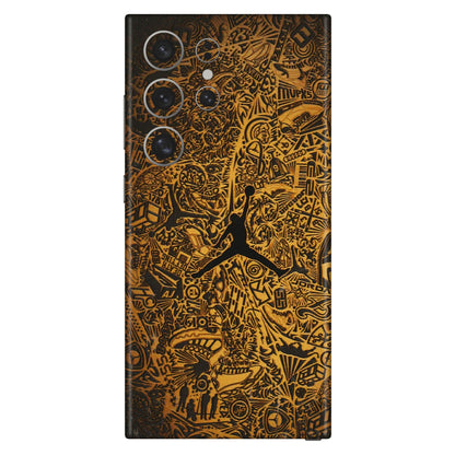 Samsung A/S Series Phone Skins (All Models) - Premium Gold Basketball Player - 3D Embossed Finish (L-236) Samsung Galaxy S24 Ultra (5G)