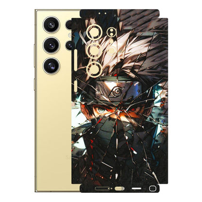 Samsung A/S Series Phone Skins (All Models) - Kakashi Shattered Glass Effect - 3D Embossed Finish (L-237) Samsung Galaxy S24 Ultra (5G)