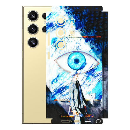 Samsung A/S Series Phone Skins (All Models) - Gojo Satoru evil eye - 3D Embossed Finish (L-239) Samsung Galaxy S24 Ultra (5G)