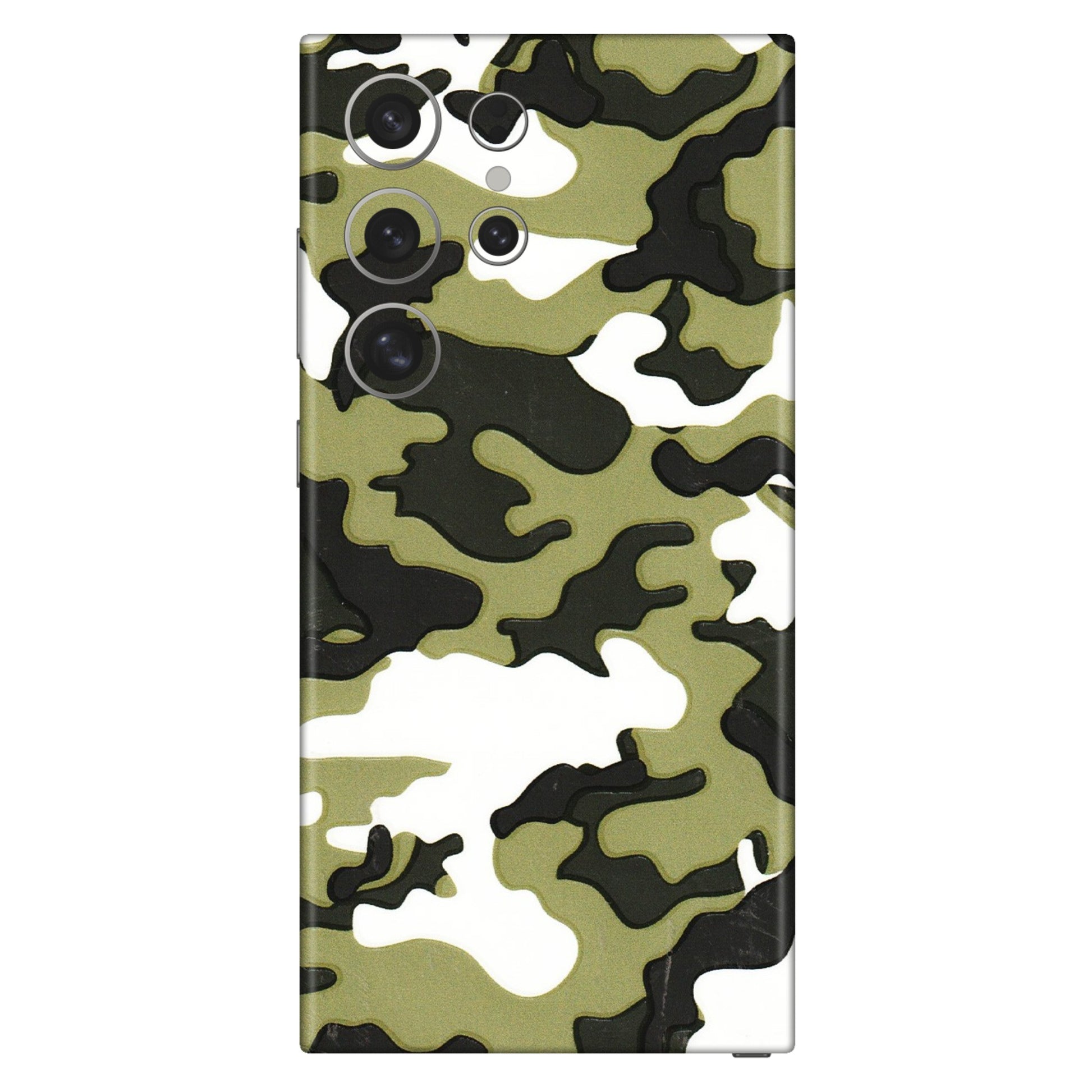 Samsung A/S Series Phone Skins (All Models) - Camouflages White And Green - 3D Embossed Finish (L-243) Samsung Galaxy S24 Ultra (5G)