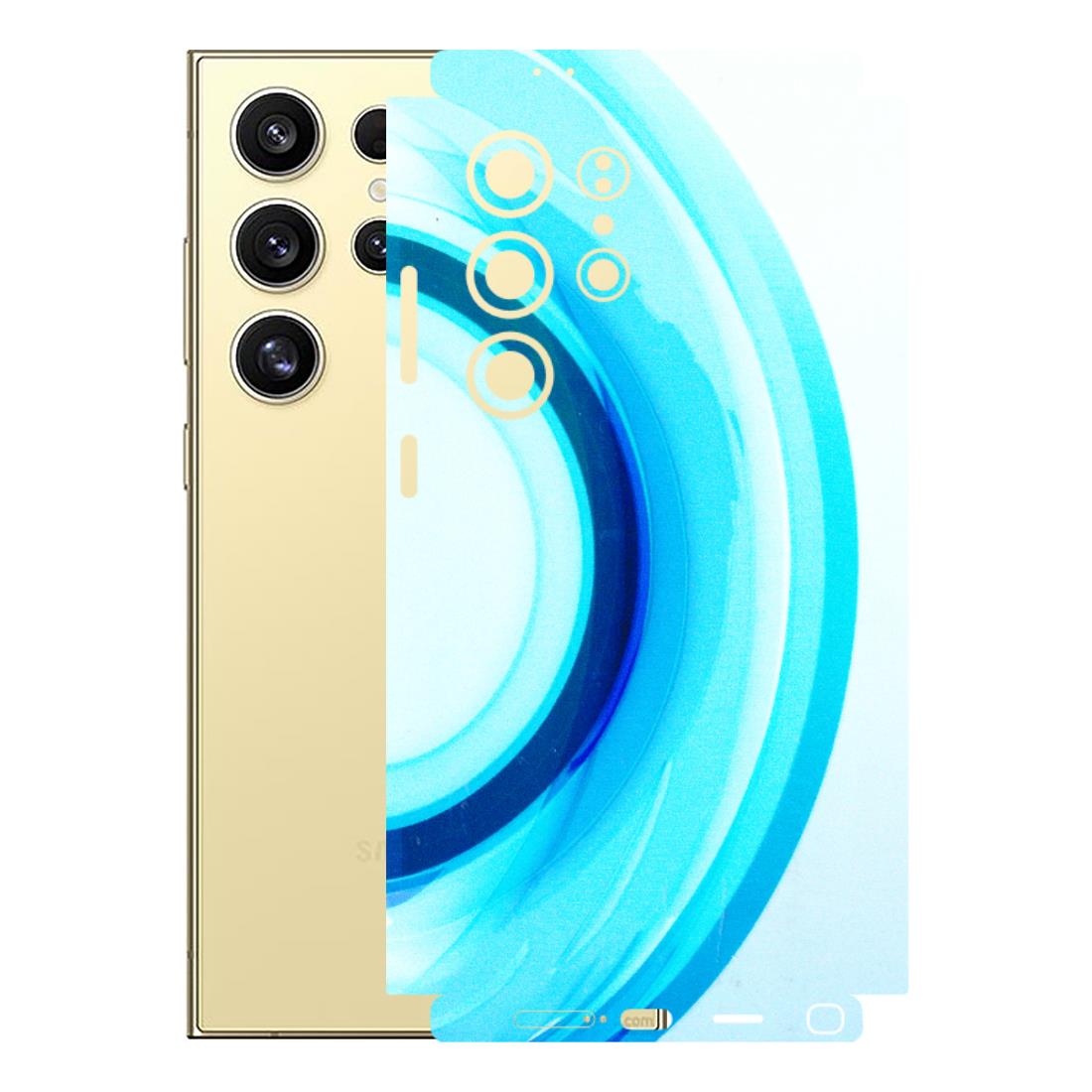 Samsung A/S Series Phone Skins (All Models) - The Blue Curve - 3D Embossed Finish (L-244) Samsung Galaxy S24 Ultra (5G)