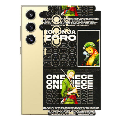 Samsung A/S Series Phone Skins (All Models) - One Piece Zoro - 3D Embossed Finish (L-250) Samsung Galaxy S24 Ultra (5G)