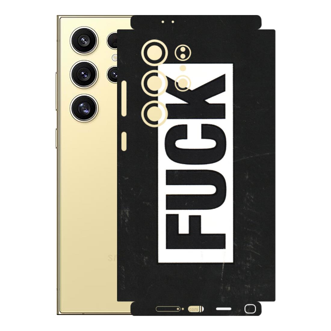 Samsung A/S Series Phone Skins (All Models) - The F Word - 3D Embossed Finish (L-255) Samsung Galaxy S24 Ultra (5G)