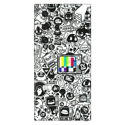Samsung A/S Series Phone Skins (All Models) - Doodles Positive Art - 3D Embossed Finish (L-263) Samsung Galaxy S24 Ultra (5G)
