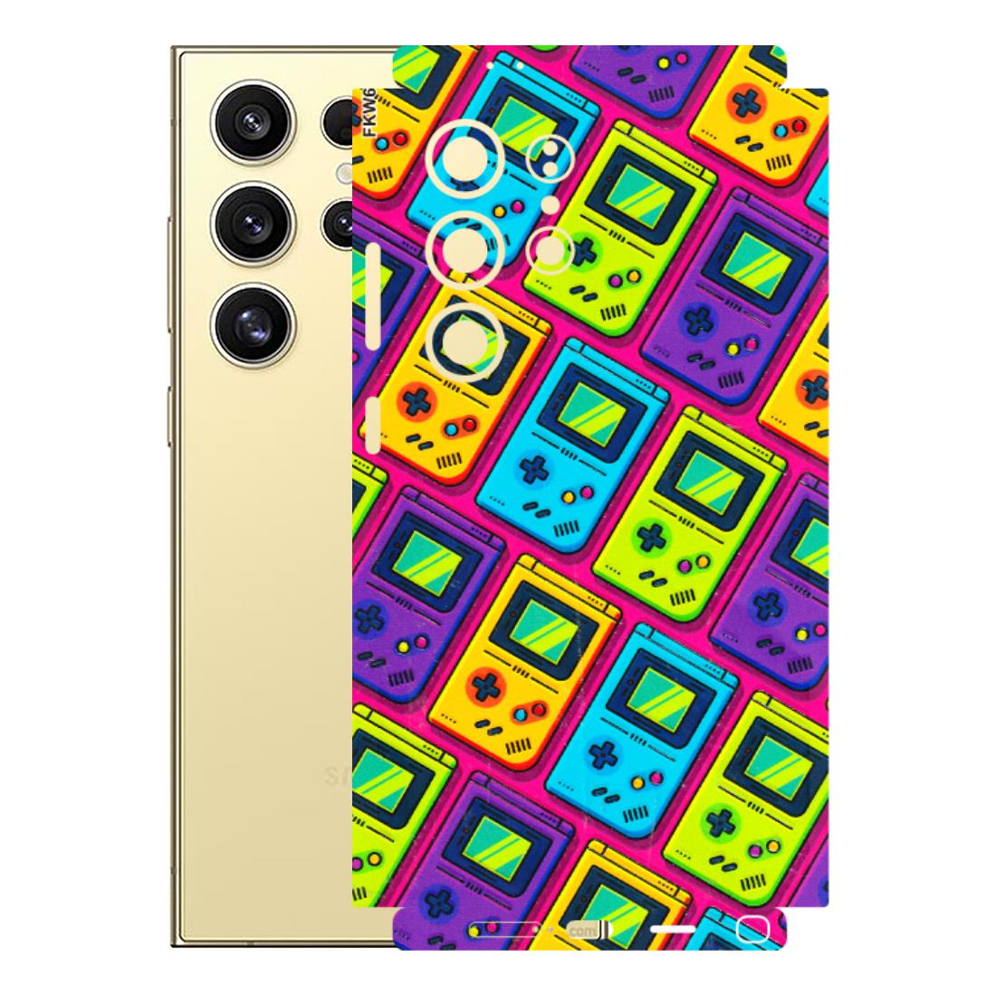 Samsung A/S Series Phone Skins (All Models) - Gameboy Colourful - 3D Embossed Finish (L-266) Samsung Galaxy S24 Ultra (5G)