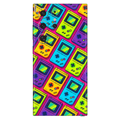 Samsung A/S Series Phone Skins (All Models) - Gameboy Colourful - 3D Embossed Finish (L-266) Samsung Galaxy S24 Ultra (5G)