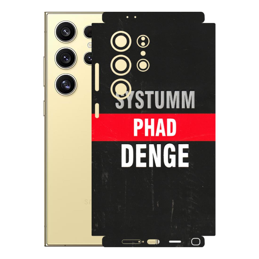 Samsung A/S Series Phone Skins (All Models) - Systumm Phad Denge - 3D Embossed Finish (L-278) Samsung Galaxy S24 Ultra (5G)