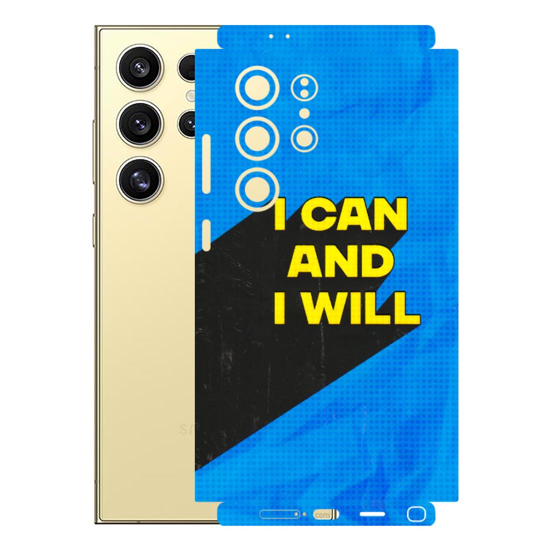 Samsung A/S Series Phone Skins (All Models) - I Can And I Will - 3D Embossed Finish (L-281) Samsung Galaxy S24 Ultra (5G)