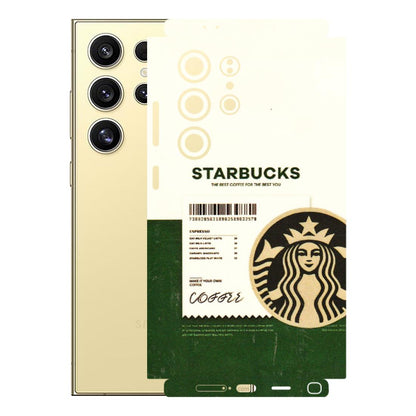 Samsung A/S Series Phone Skins (All Models) - Starbucks Barcode - 3D Embossed Finish (L-308) Samsung Galaxy S24 Ultra (5G)