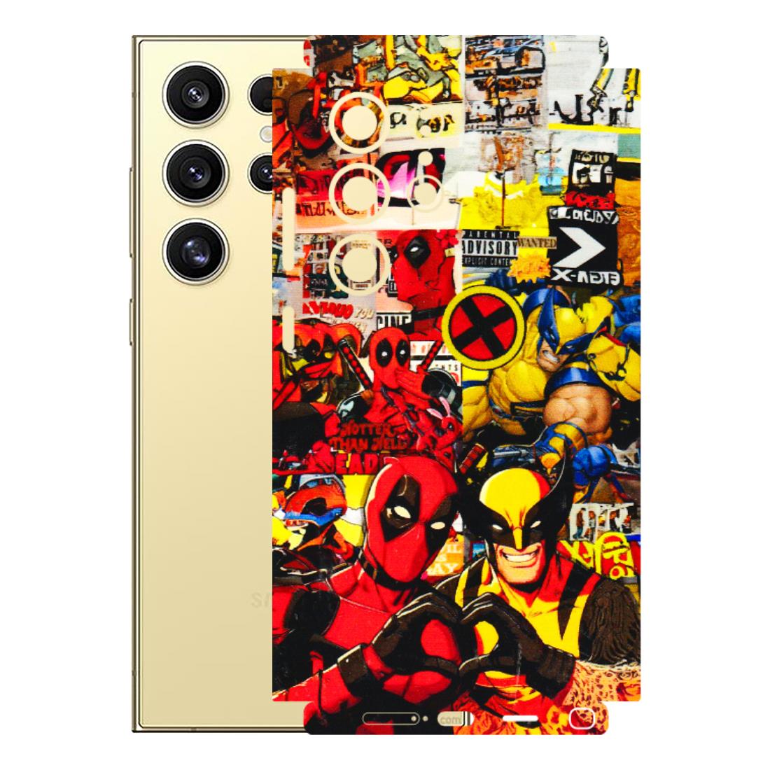 Samsung A/S Series Phone Skins (All Models) - Spidy Wolverine - 3D Embossed Finish (L-310) Samsung Galaxy S24 Ultra (5G)