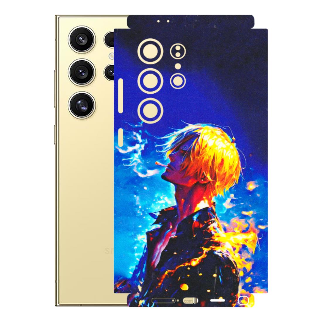 Samsung A/S Series Phone Skins (All Models) - Sanji Vinsmoke One Piece - 3D Embossed Finish (L-319) Samsung Galaxy S24 Ultra (5G)