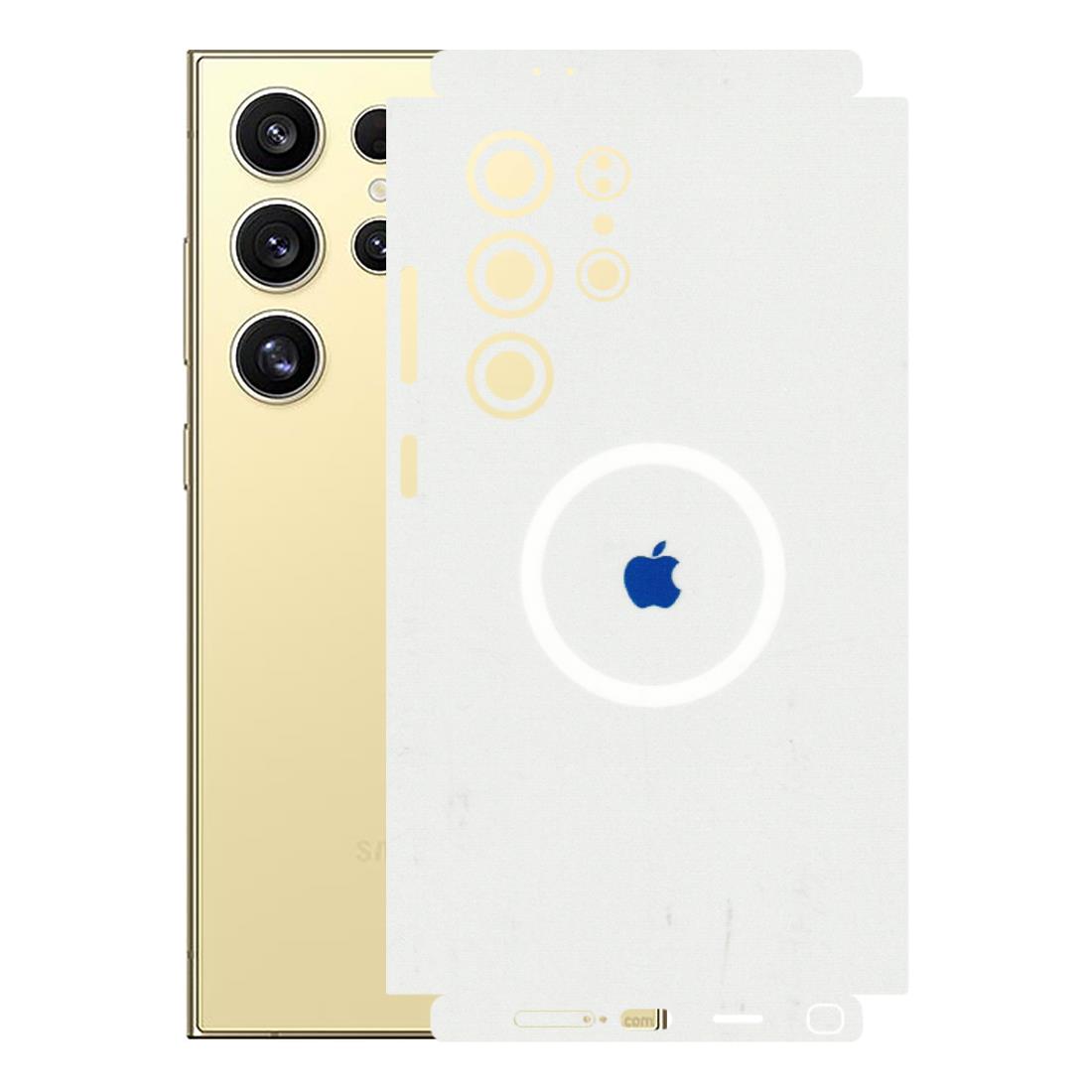 Samsung A/S Series Phone Skins (All Models) - iPhone Magsafe Logo - 3D Embossed Finish (L-320) Samsung Galaxy S24 Ultra (5G)