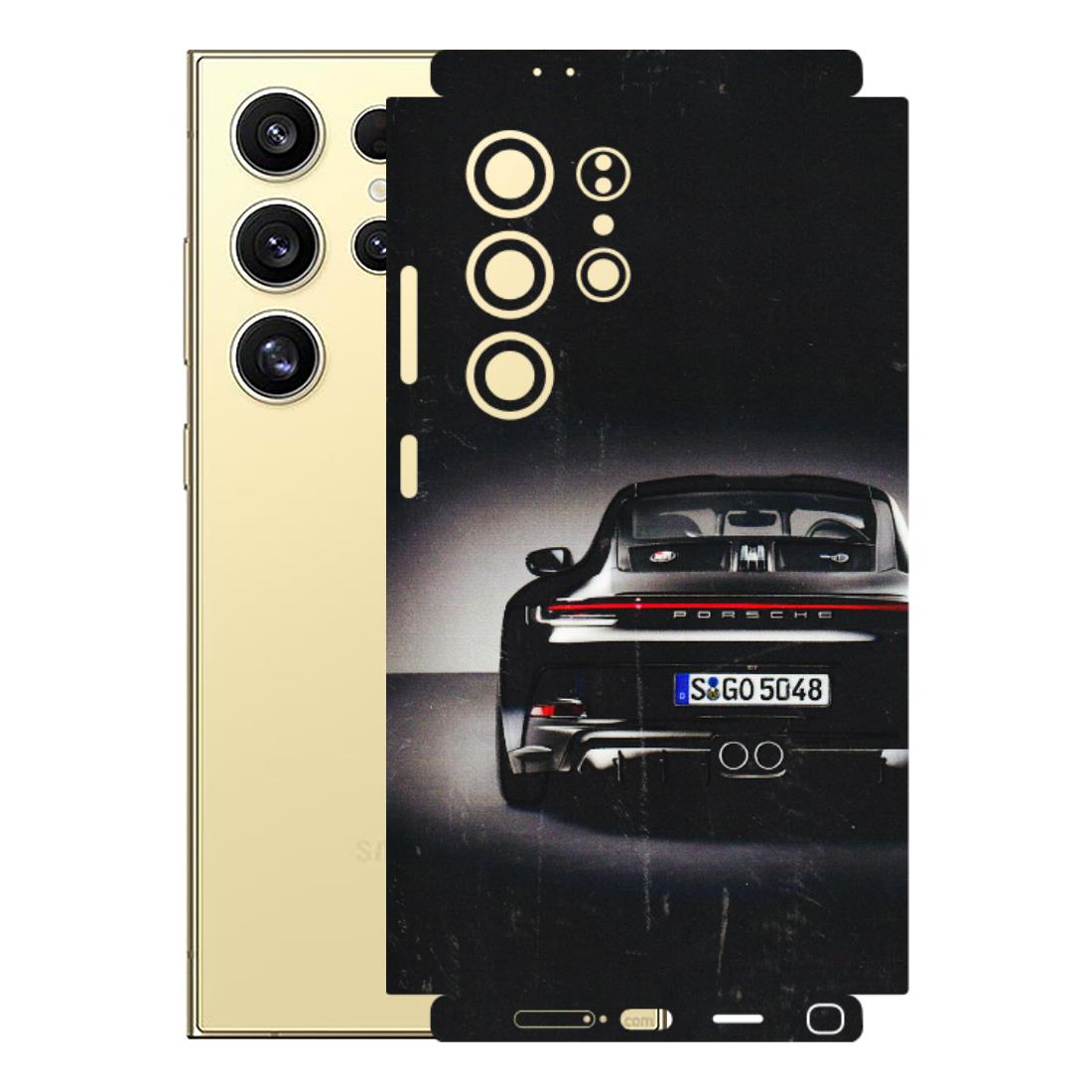 Samsung A/S Series Phone Skins (All Models) - New Black Porsche GT3 - 3D Embossed Finish (L-327) Samsung Galaxy S24 Ultra (5G)