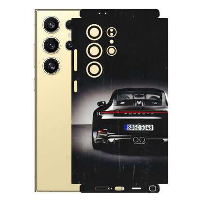 Samsung A/S Series Phone Skins (All Models) - New Black Porsche GT3 - 3D Embossed Finish (L-327) Samsung Galaxy S24 Ultra (5G)