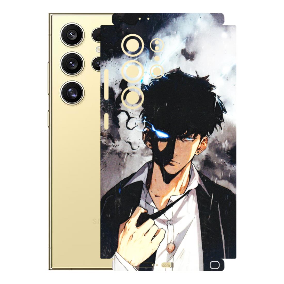 Samsung A/S Series Phone Skins (All Models) - Sung Jinwoo Manhwa Anime - 3D Embossed Finish (L-328) Samsung Galaxy S24 Ultra (5G)