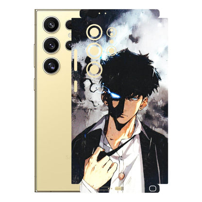 Samsung A/S Series Phone Skins (All Models) - Sung Jinwoo Manhwa Anime - 3D Embossed Finish (L-328) Samsung Galaxy S24 Ultra (5G)