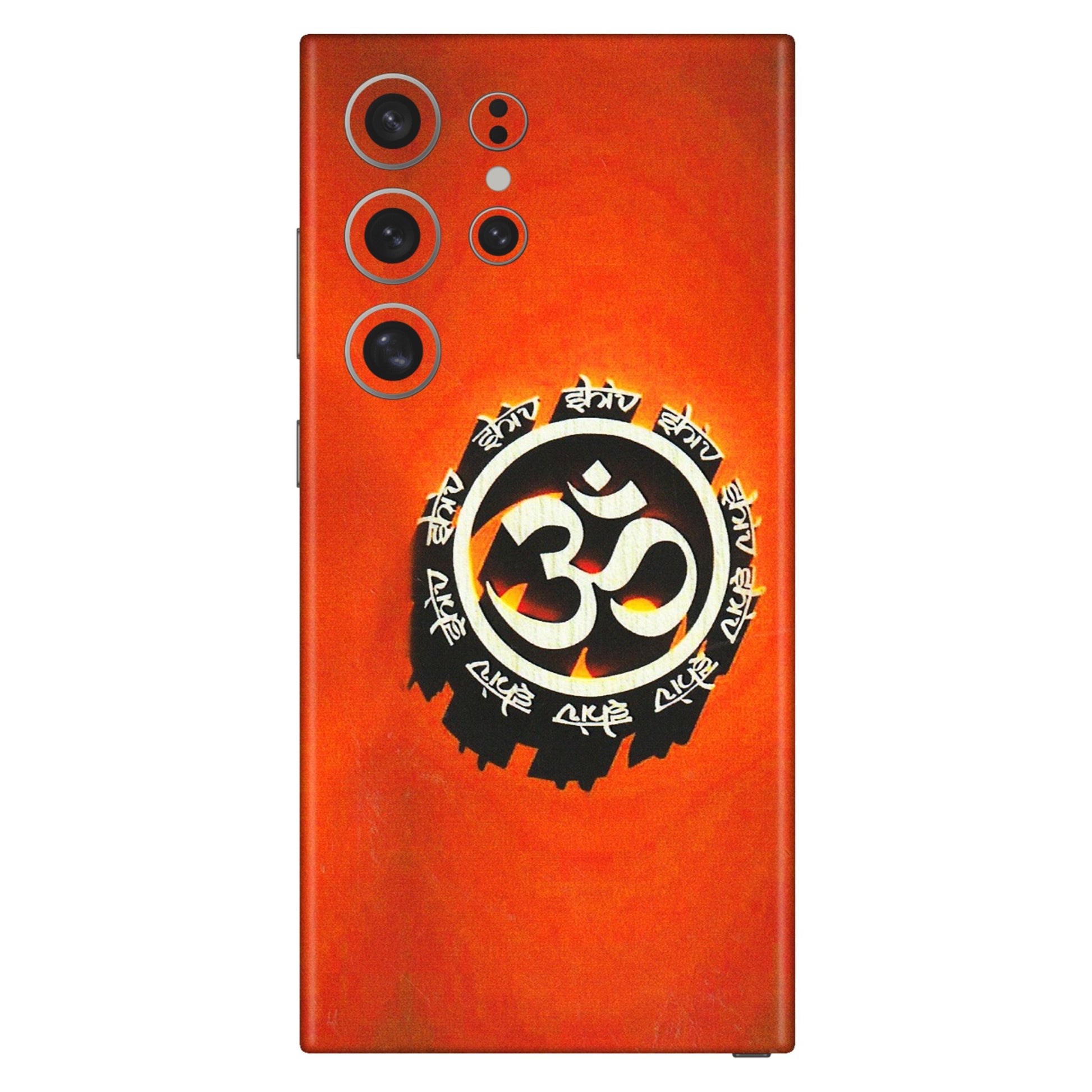 Samsung A/S Series Phone Skins (All Models) - Aum Shiv Orange - 3D Embossed Finish (L-32) Samsung Galaxy S24 Ultra (5G)