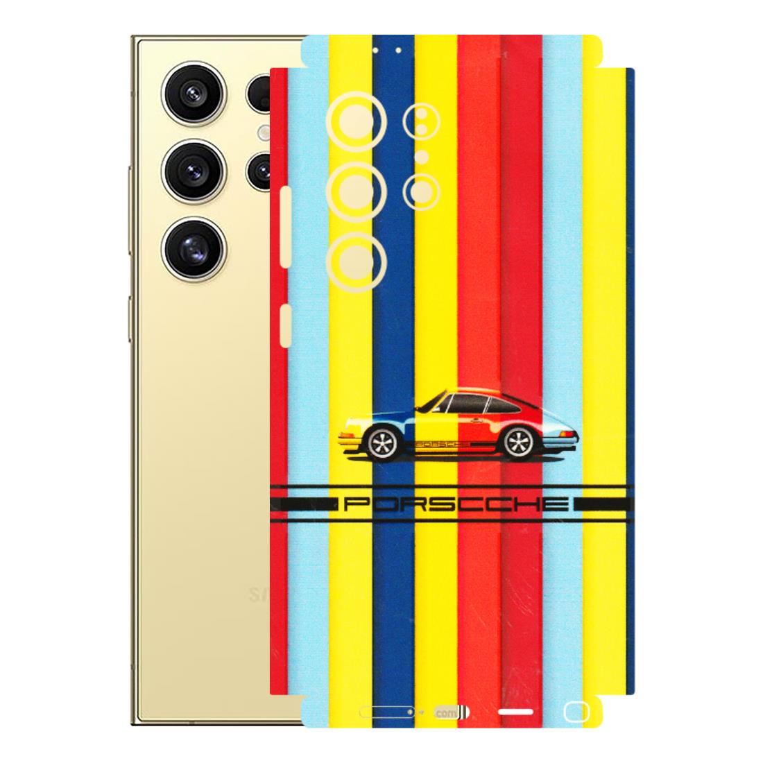 Samsung A/S Series Phone Skins (All Models) - Multicolour Porche - 3D Embossed Finish (L-39) Samsung Galaxy S24 Ultra (5G)