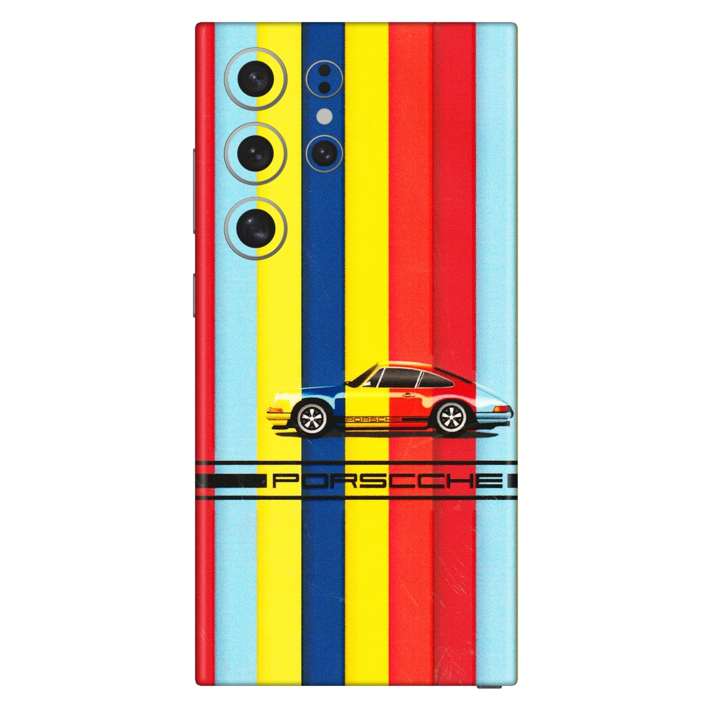 Samsung A/S Series Phone Skins (All Models) - Multicolour Porche - 3D Embossed Finish (L-39) Samsung Galaxy S24 Ultra (5G)
