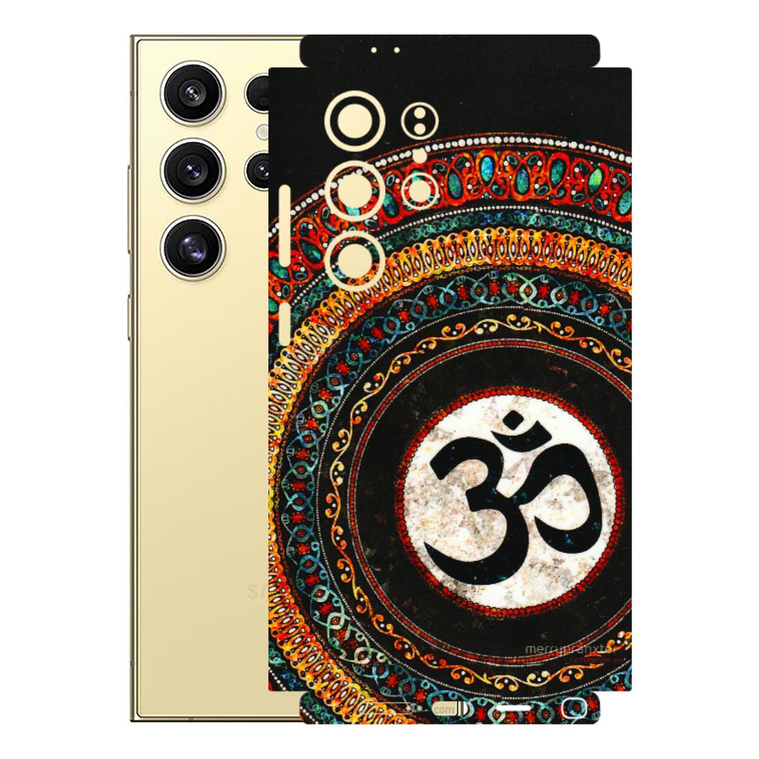Samsung A/S Series Phone Skins (All Models) - Aum Chant Abstract - 3D Embossed Finish (L-42) Samsung Galaxy S24 Ultra (5G)