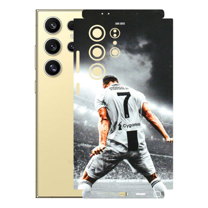 Samsung A/S Series Phone Skins (All Models) - Ronaldo CR7 Crazy - 3D Embossed Finish (L-44) Samsung Galaxy S24 Ultra (5G)