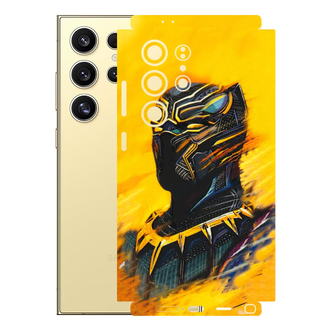 Samsung A/S Series Phone Skins (All Models) - Yellow Panther - 3D Embossed Finish (L-54) Samsung Galaxy S24 Ultra (5G)