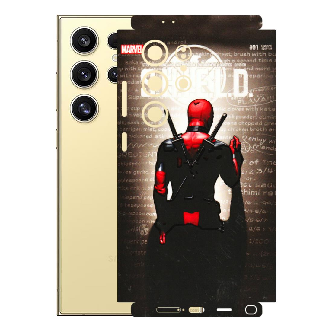 Samsung A/S Series Phone Skins (All Models) - Deadpool - 3D Embossed Finish (L-56) Samsung Galaxy S24 Ultra (5G)
