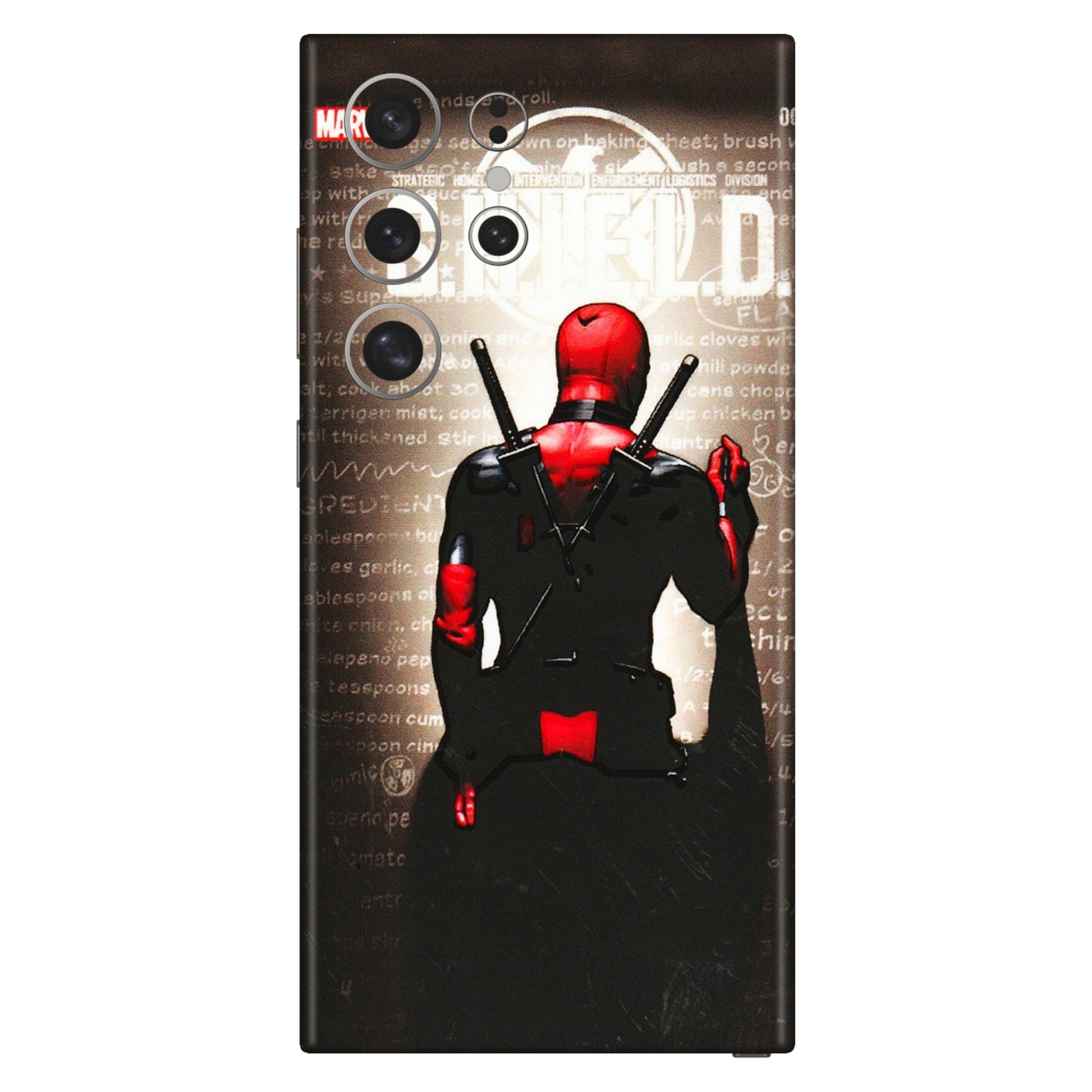 Samsung A/S Series Phone Skins (All Models) - Deadpool - 3D Embossed Finish (L-56) Samsung Galaxy S24 Ultra (5G)