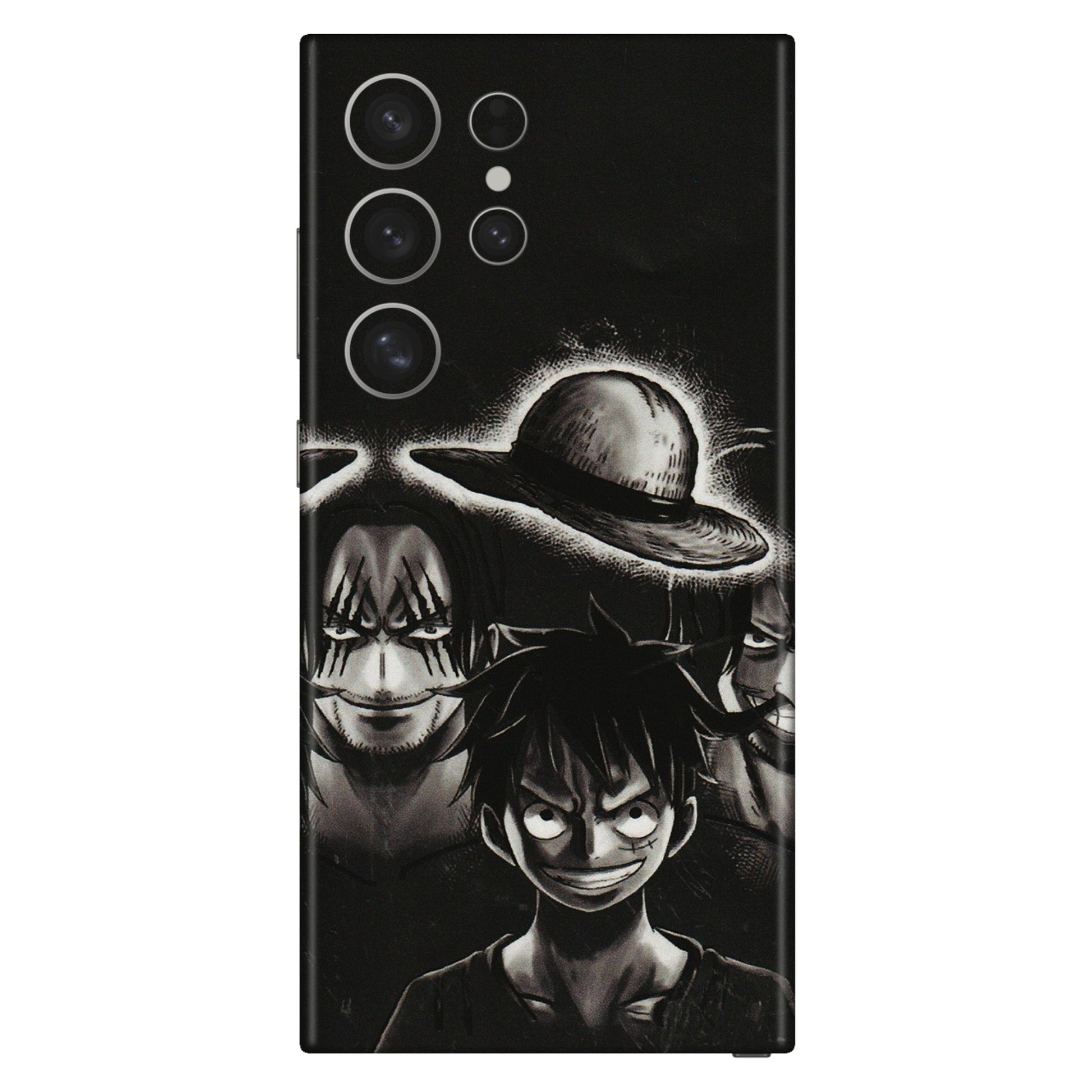 Samsung A/S Series Phone Skins (All Models) - Black Luffy Hat - 3D Embossed Finish (L-57) Samsung Galaxy S24 Ultra (5G)