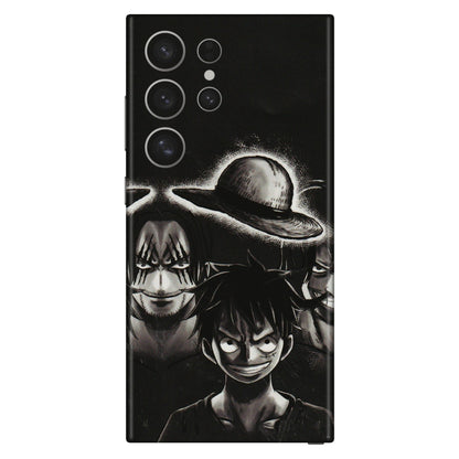 Samsung A/S Series Phone Skins (All Models) - Black Luffy Hat - 3D Embossed Finish (L-57) Samsung Galaxy S24 Ultra (5G)