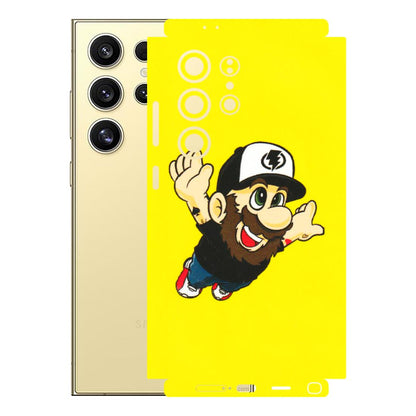 Samsung A/S Series Phone Skins (All Models) - Flying Beardo - 3D Embossed Finish (L-60) Samsung Galaxy S24 Ultra (5G)