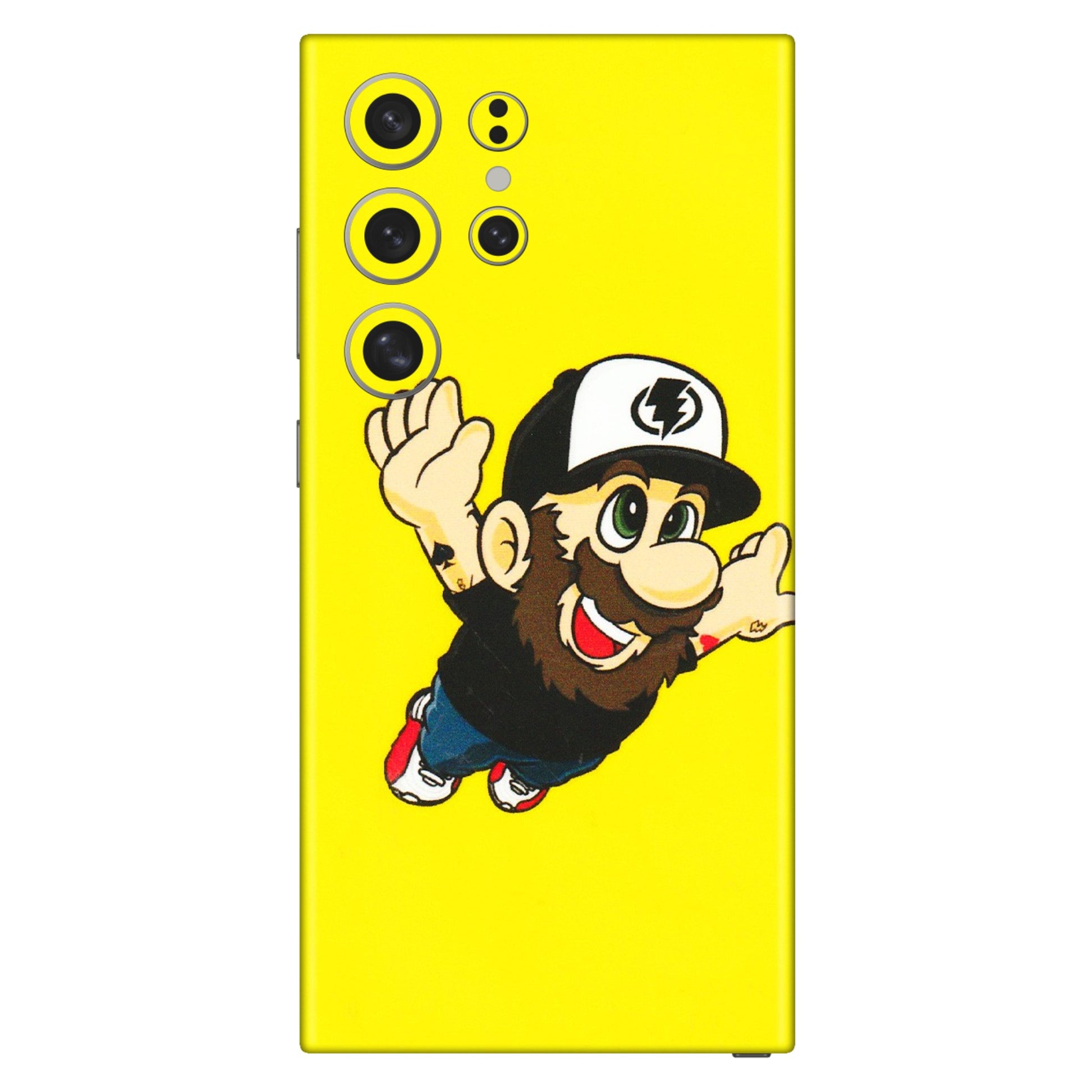 Samsung A/S Series Phone Skins (All Models) - Flying Beardo - 3D Embossed Finish (L-60) Samsung Galaxy S24 Ultra (5G)