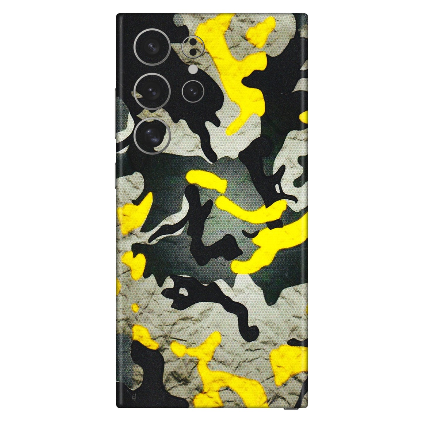 Samsung A/S Series Phone Skins (All Models) - Yellow Camouflage - 3D Embossed Finish (L-61) Samsung Galaxy S24 Ultra (5G)