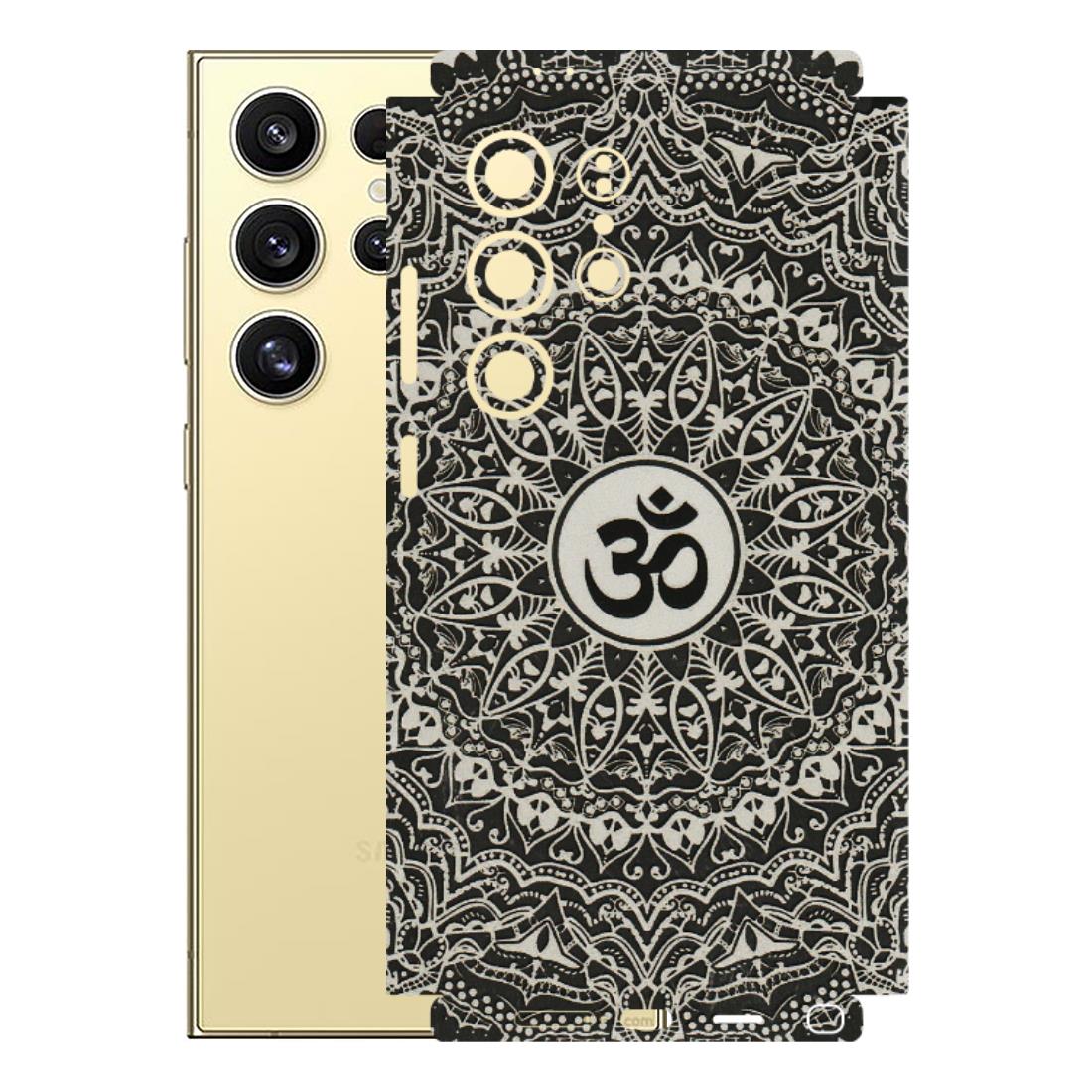 Samsung A/S Series Phone Skins (All Models) - Aum Elegant Mandala - 3D Embossed Finish (L-62) Samsung Galaxy S24 Ultra (5G)