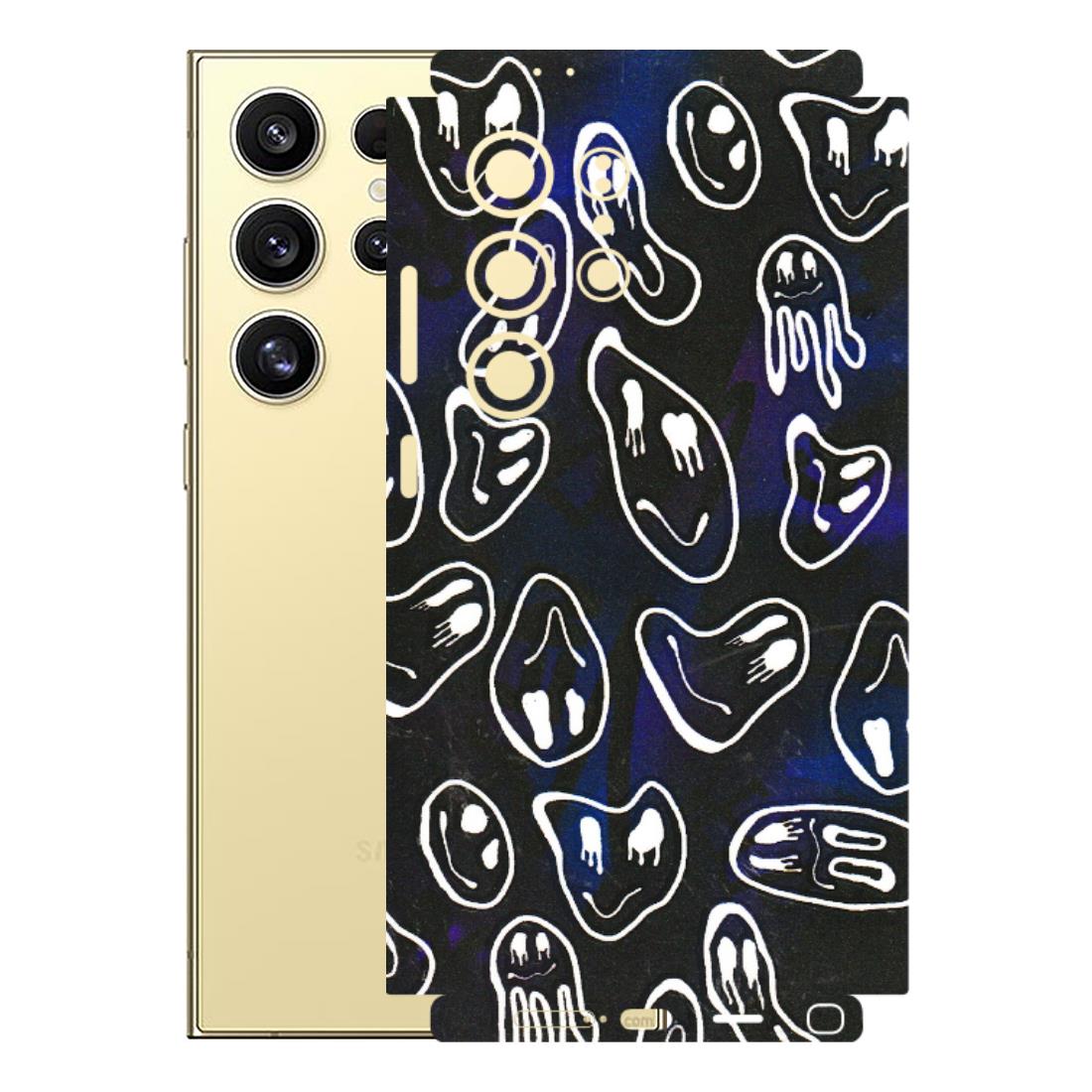 Samsung A/S Series Phone Skins (All Models) - Distorted Smileys - 3D Embossed Finish (L-92) Samsung Galaxy S24 Ultra (5G)
