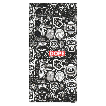 Samsung A/S Series Phone Skins (All Models) - Dope Stay Classy Black Doodles - Matte Finish (M-126) Samsung Galaxy S24 Ultra (5G)