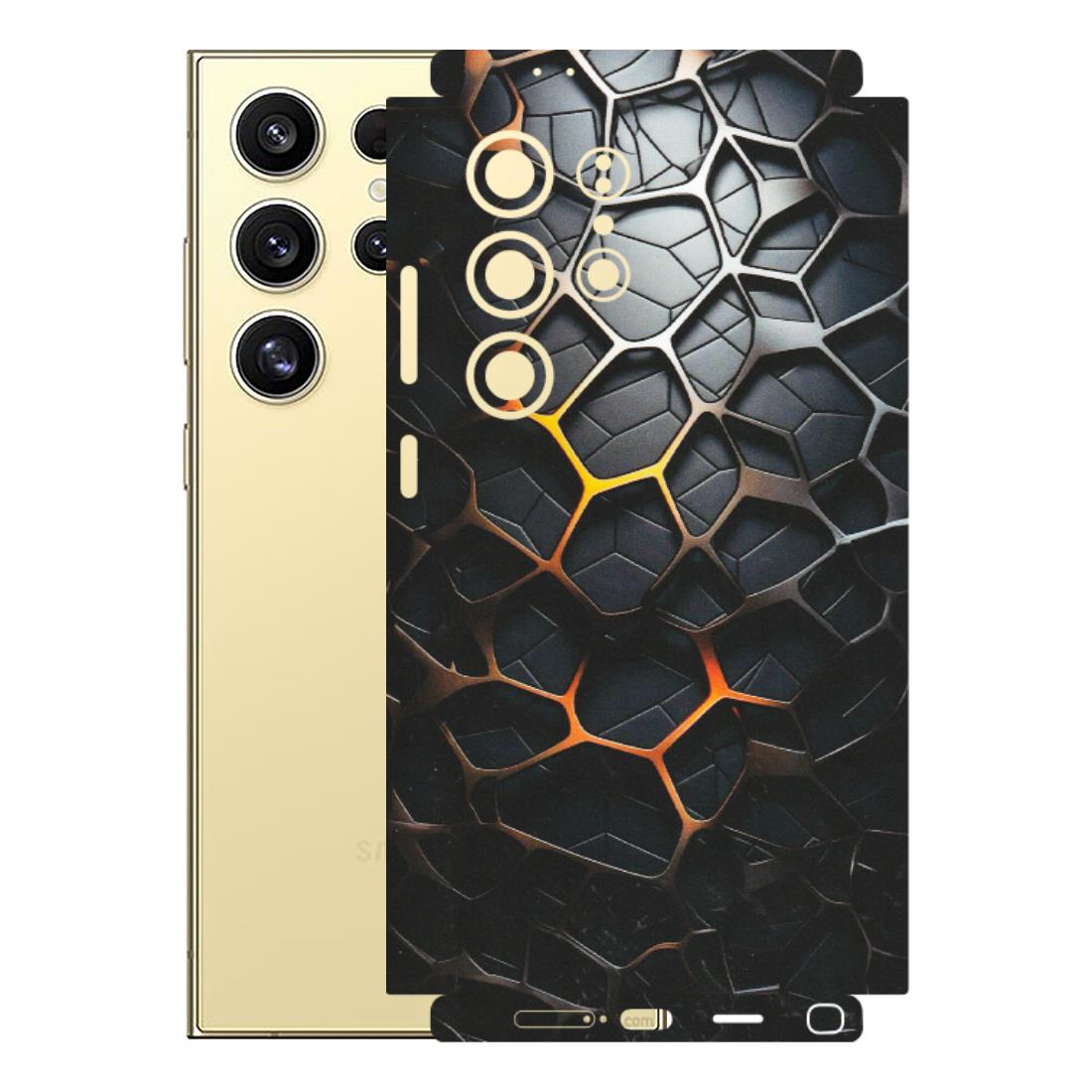 Samsung A/S Series Phone Skins (All Models) - New Abstract Graphite Tiles - Matte Finish (M-130) Samsung Galaxy S24 Ultra (5G)