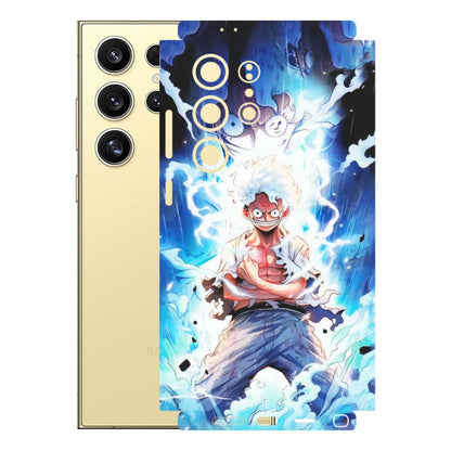 Samsung A/S Series Phone Skins (All Models) - Blue Thunder Luffy Anime - Matte Finish (M-132) Samsung Galaxy S24 Ultra (5G)
